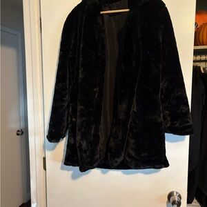 Love Tree Black Teddy Jacket